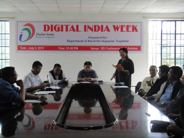 Officials at a Digital India Week programme of the RD Department
