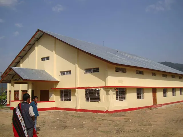 A community hall at Longmisa village