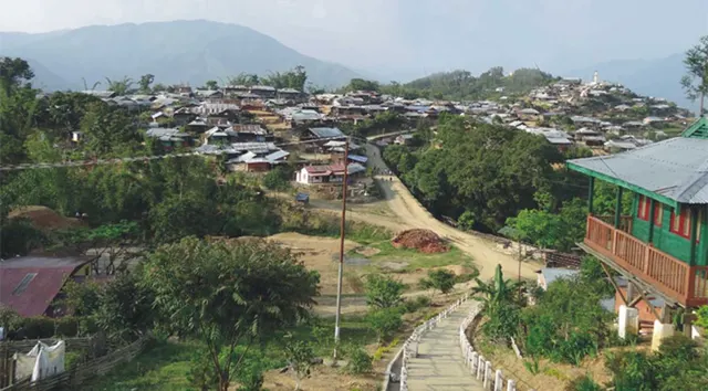 A view of Ketsapomi village in Phek district